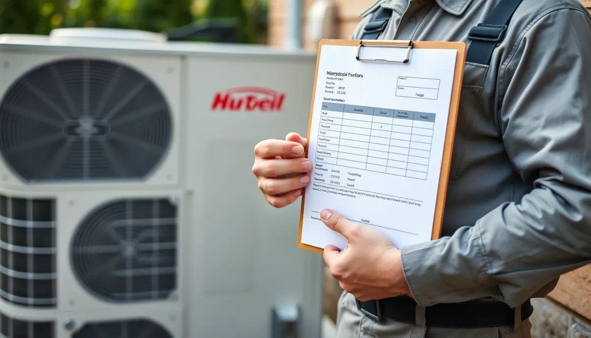 Installateur préparant un devis pour une pompe à chaleur Daikin Altherma