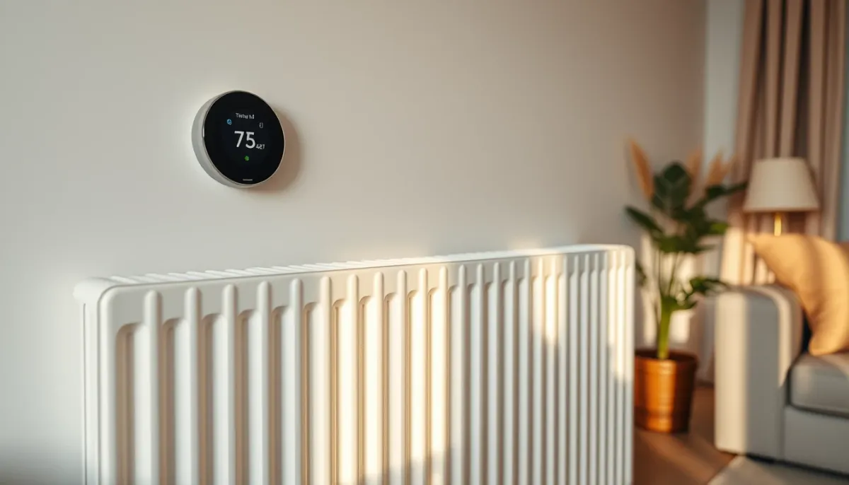 Intérieur confortable chauffé par une pompe à chaleur air/eau