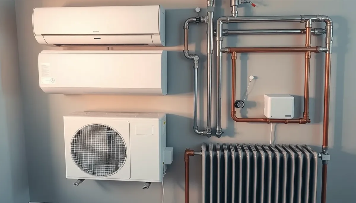 Comparaison technique entre une PAC air/air (climatisation réversible) et une PAC air/eau avec radiateur
