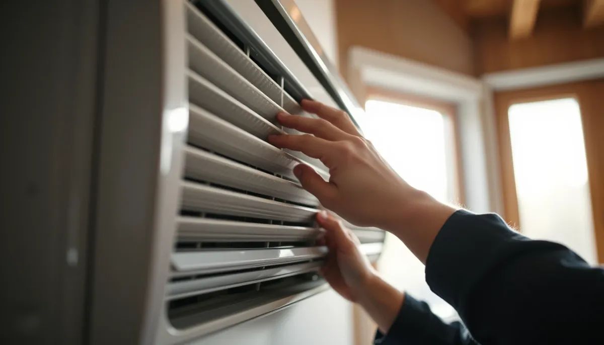 Nettoyage des filtres d'une unité intérieure de climatisation réversible