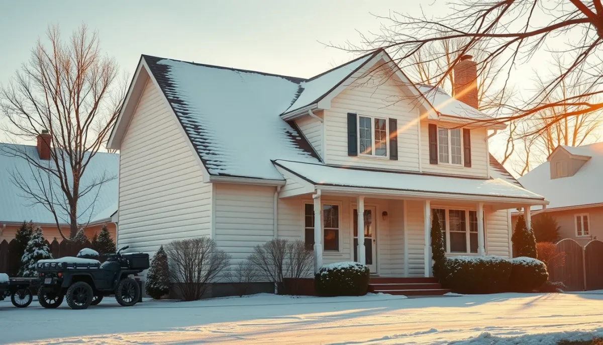 Maison bien isolée en hiver, idéale pour une climatisation réversible