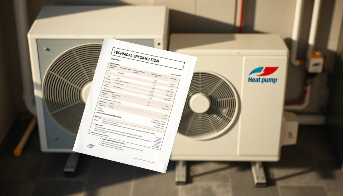 Fiche technique et unité de pompe à chaleur Panasonic Aquarea