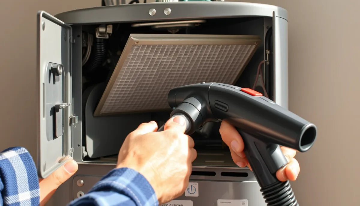 Nettoyage du filtre à air d'un chauffe-eau thermodynamique Thermor