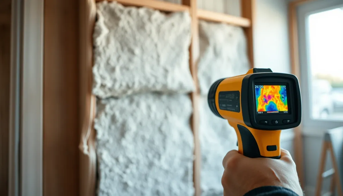 Audit énergétique avec caméra thermique pour évaluer l'isolation d'une maison